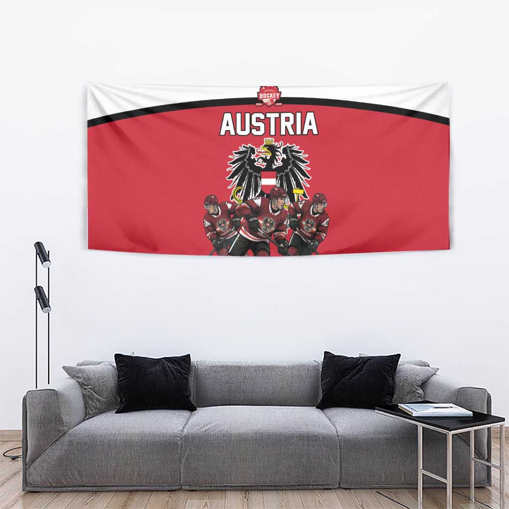 Austria Hockey Tapestry Austrian Eagle Pride