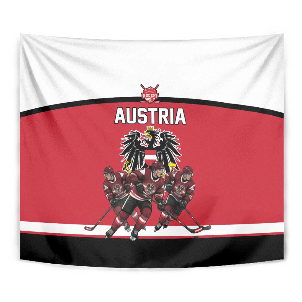 Austria Hockey Tapestry Austrian Eagle Pride