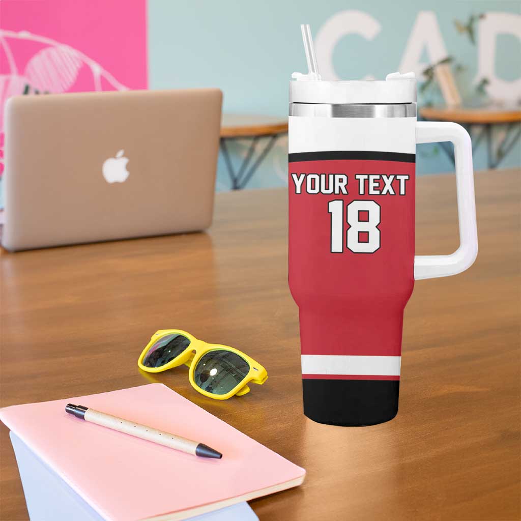Austria Hockey Custom Tumbler With Handle Austrian Eagle Pride