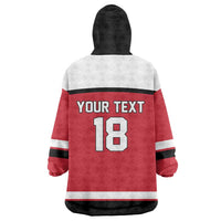 Austria Hockey Custom Wearable Blanket Hoodie Austrian Eagle Pride
