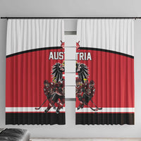 Austria Hockey Window Curtain Austrian Eagle Pride