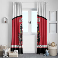 Austria Hockey Window Curtain Austrian Eagle Pride