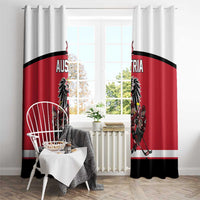 Austria Hockey Window Curtain Austrian Eagle Pride