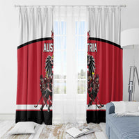 Austria Hockey Window Curtain Austrian Eagle Pride