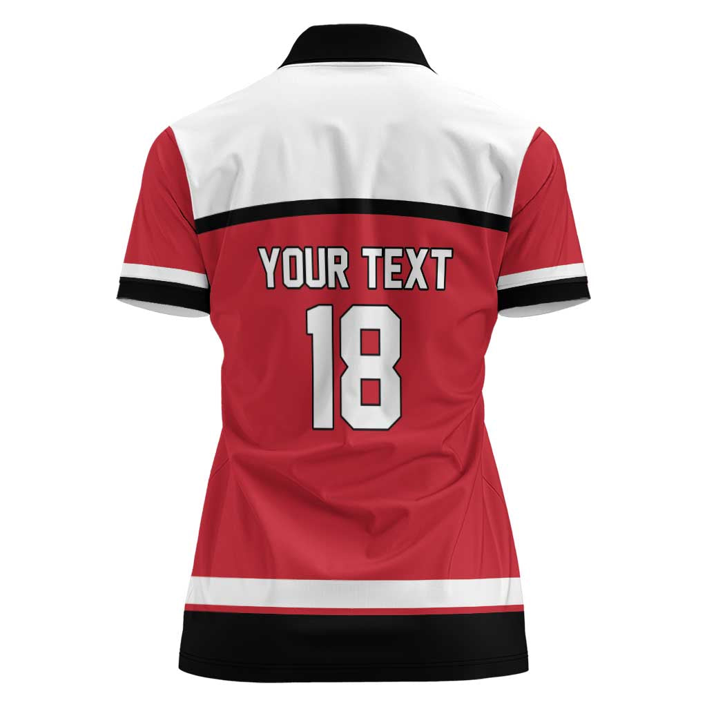 Austria Hockey Custom Women Polo Shirt Austrian Eagle Pride