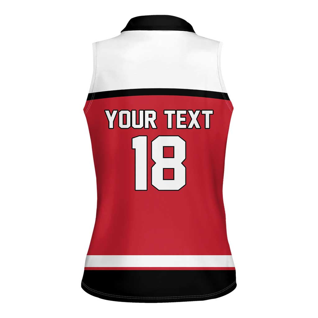 Austria Hockey Custom Women Sleeveless Polo Shirt Austrian Eagle Pride