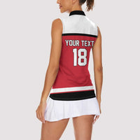 Austria Hockey Custom Women Sleeveless Polo Shirt Austrian Eagle Pride