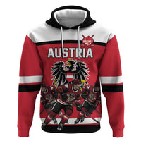 Austria Hockey Custom Zip Hoodie Austrian Eagle Pride