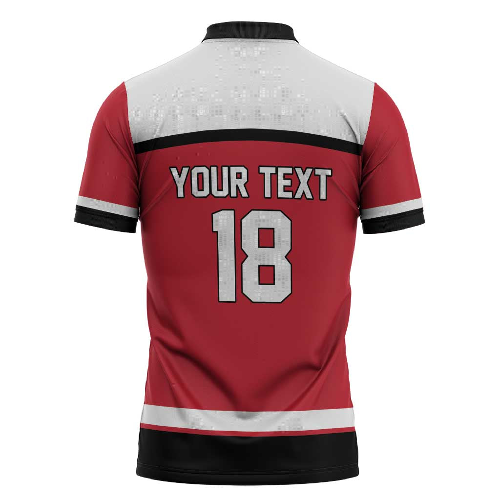 Austria Hockey Custom Zipper Polo Shirt Austrian Eagle Pride