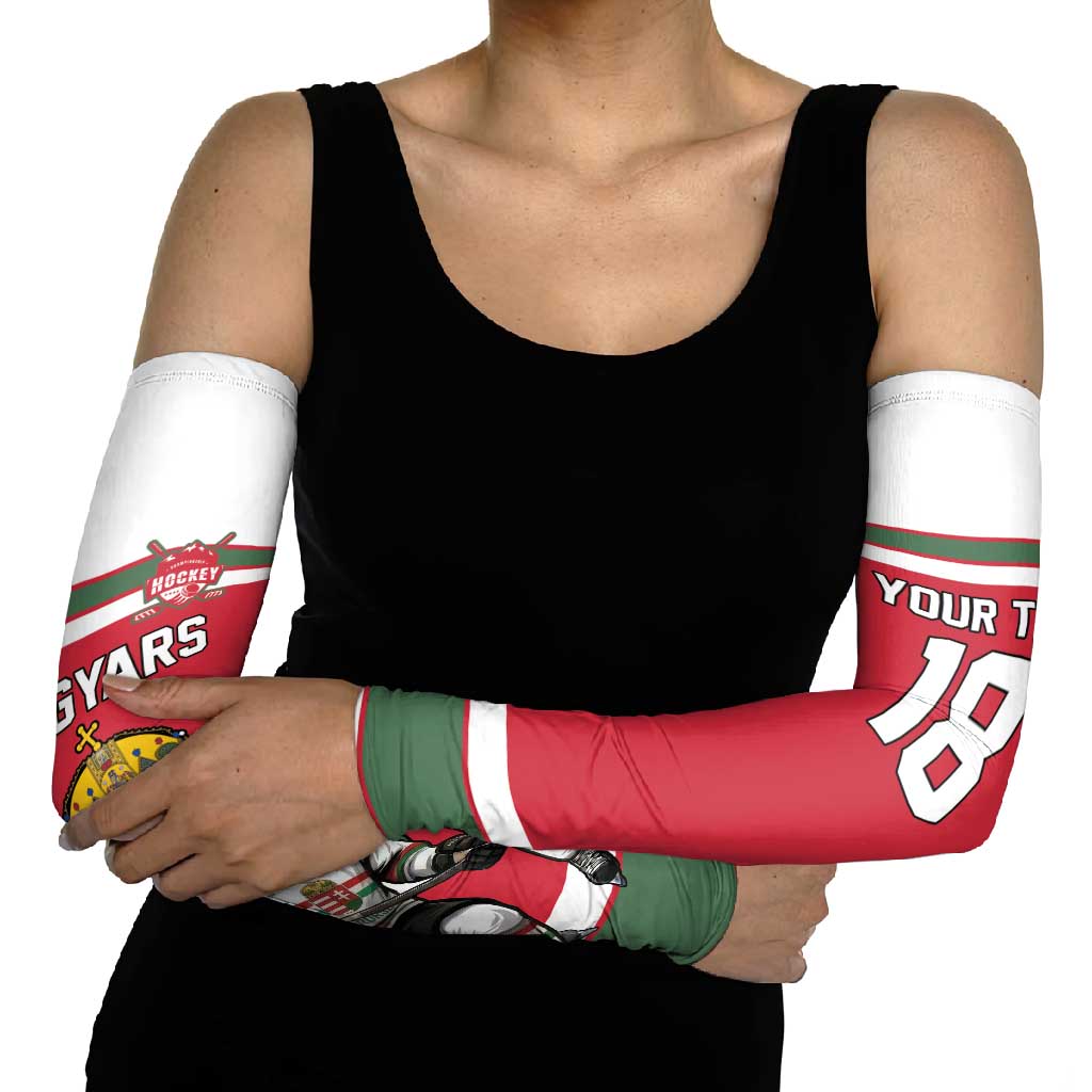 Hungary Hockey Custom Arm Sleeves Magyars Pride National Team