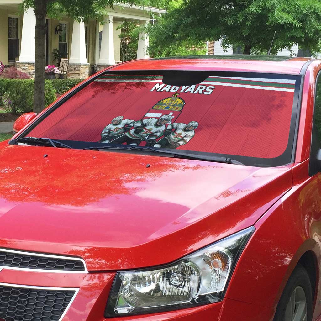 Hungary Hockey Auto Sun Shade Magyars Pride National Team