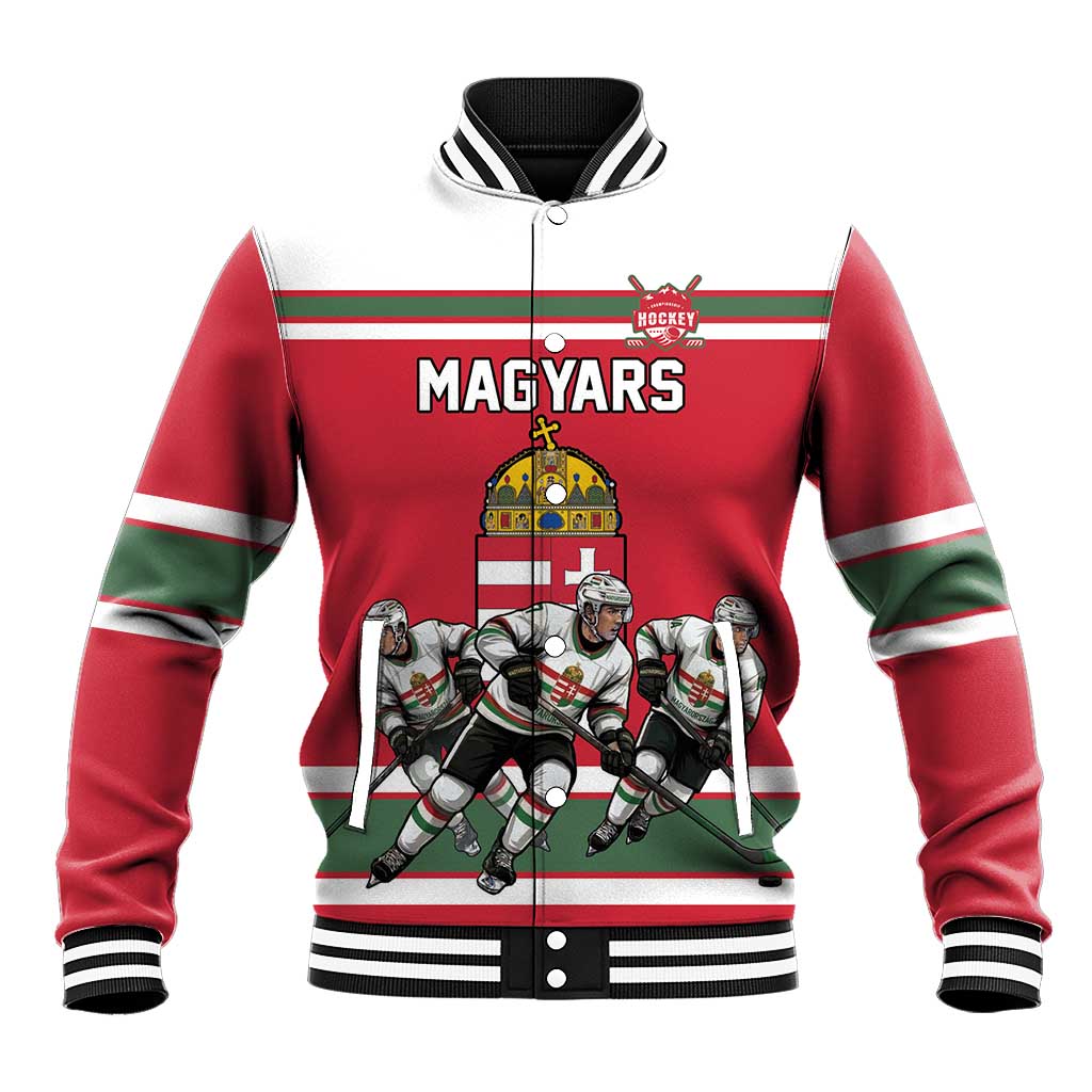 Hungary Hockey Custom Baseball Jacket Magyars Pride National Team