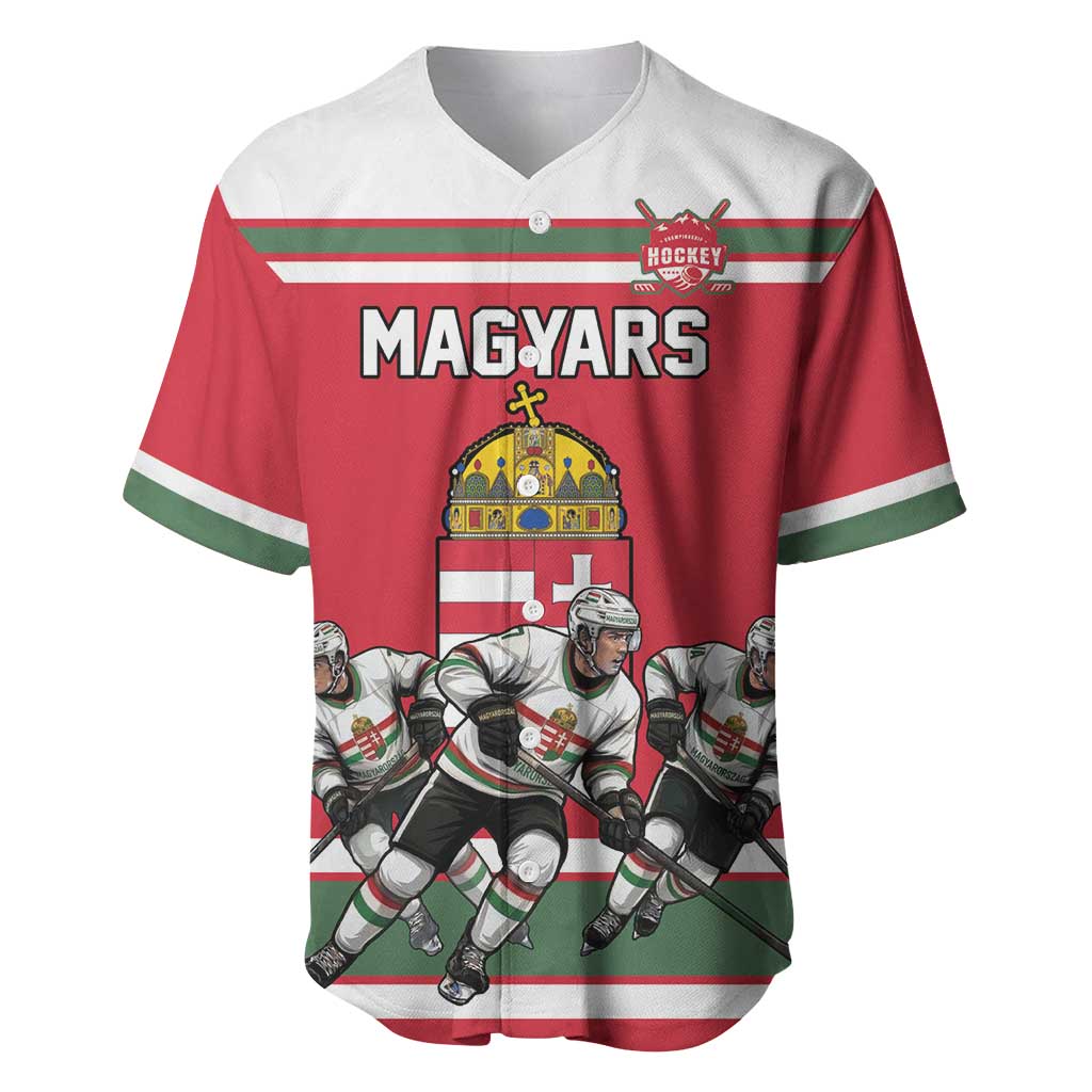 Hungary Hockey Custom Baseball Jersey Magyars Pride National Team