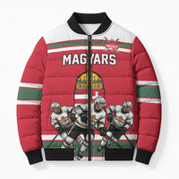 Hungary Hockey Custom Bomber Puffer Jacket Magyars Pride National Team