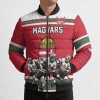 Hungary Hockey Custom Bomber Puffer Jacket Magyars Pride National Team