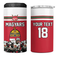 Hungary Hockey Custom 4 in 1 Can Cooler Tumbler Magyars Pride National Team