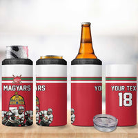 Hungary Hockey Custom 4 in 1 Can Cooler Tumbler Magyars Pride National Team