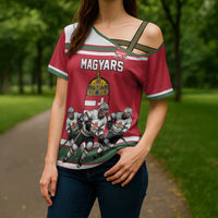 Hungary Hockey Custom Cross Shoulder Shirt Magyars Pride National Team