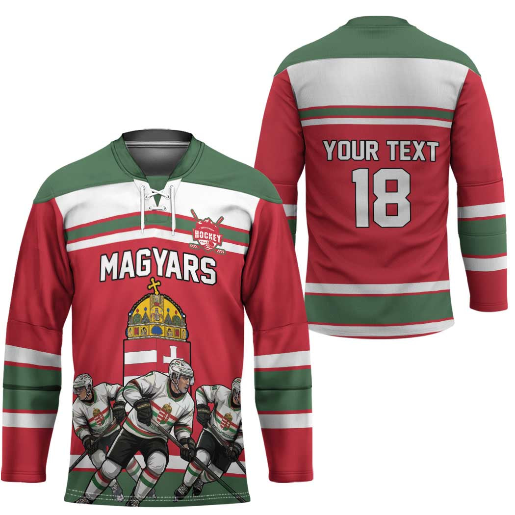 Hungary Hockey Custom Hockey Jersey Magyars Pride National Team