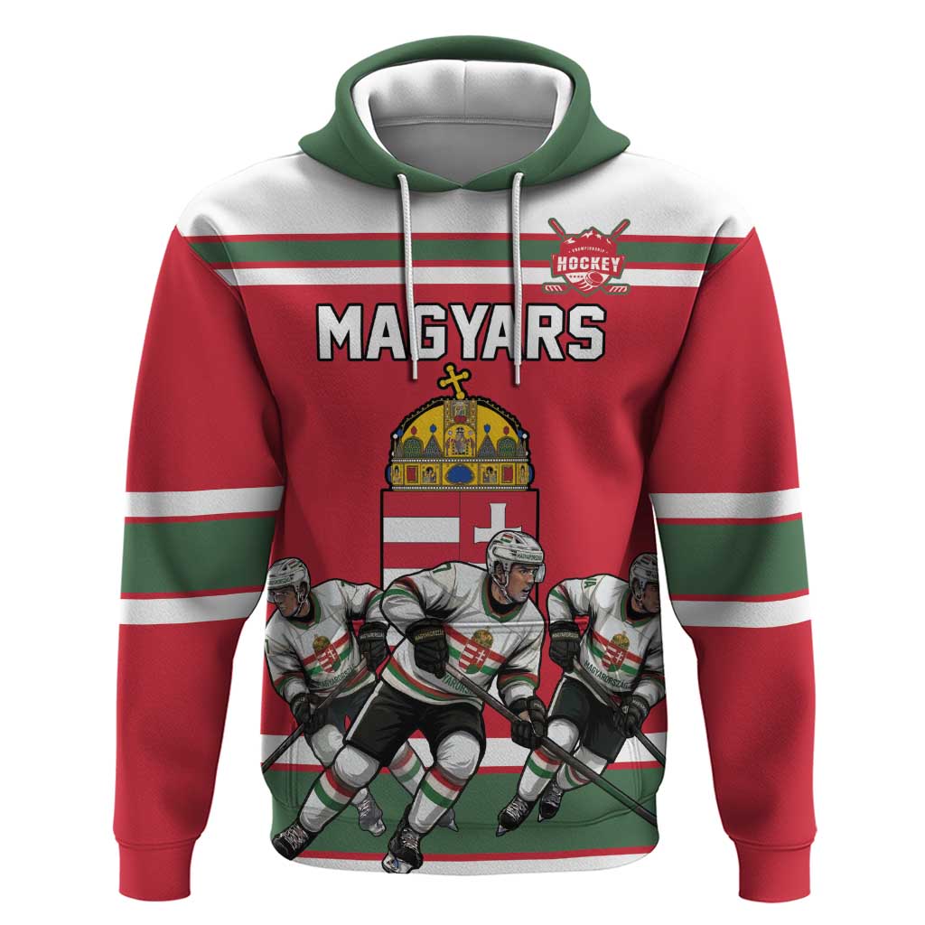 Hungary Hockey Custom Hoodie Magyars Pride National Team