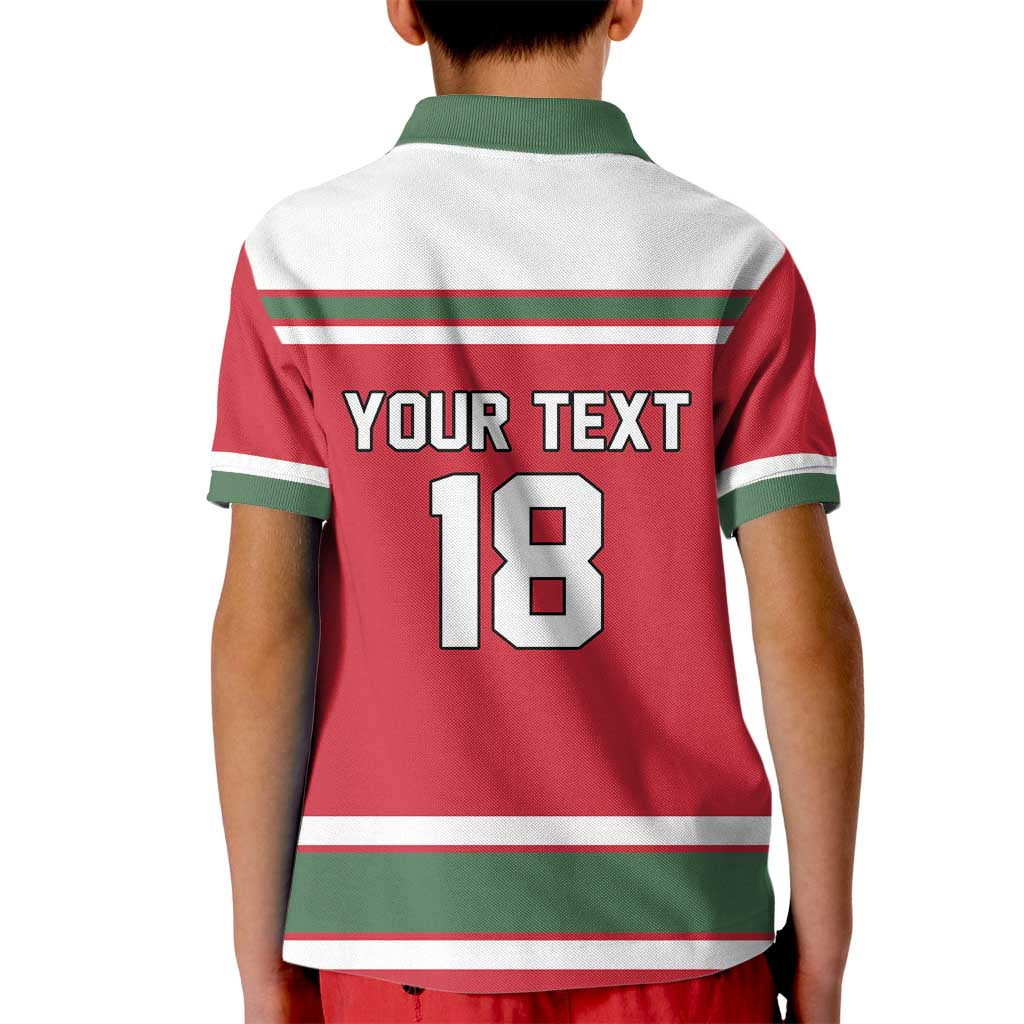 Hungary Hockey Custom Kid Polo Shirt Magyars Pride National Team