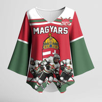 Hungary Hockey Custom Kimono Sleeve Blouse Magyars Pride National Team