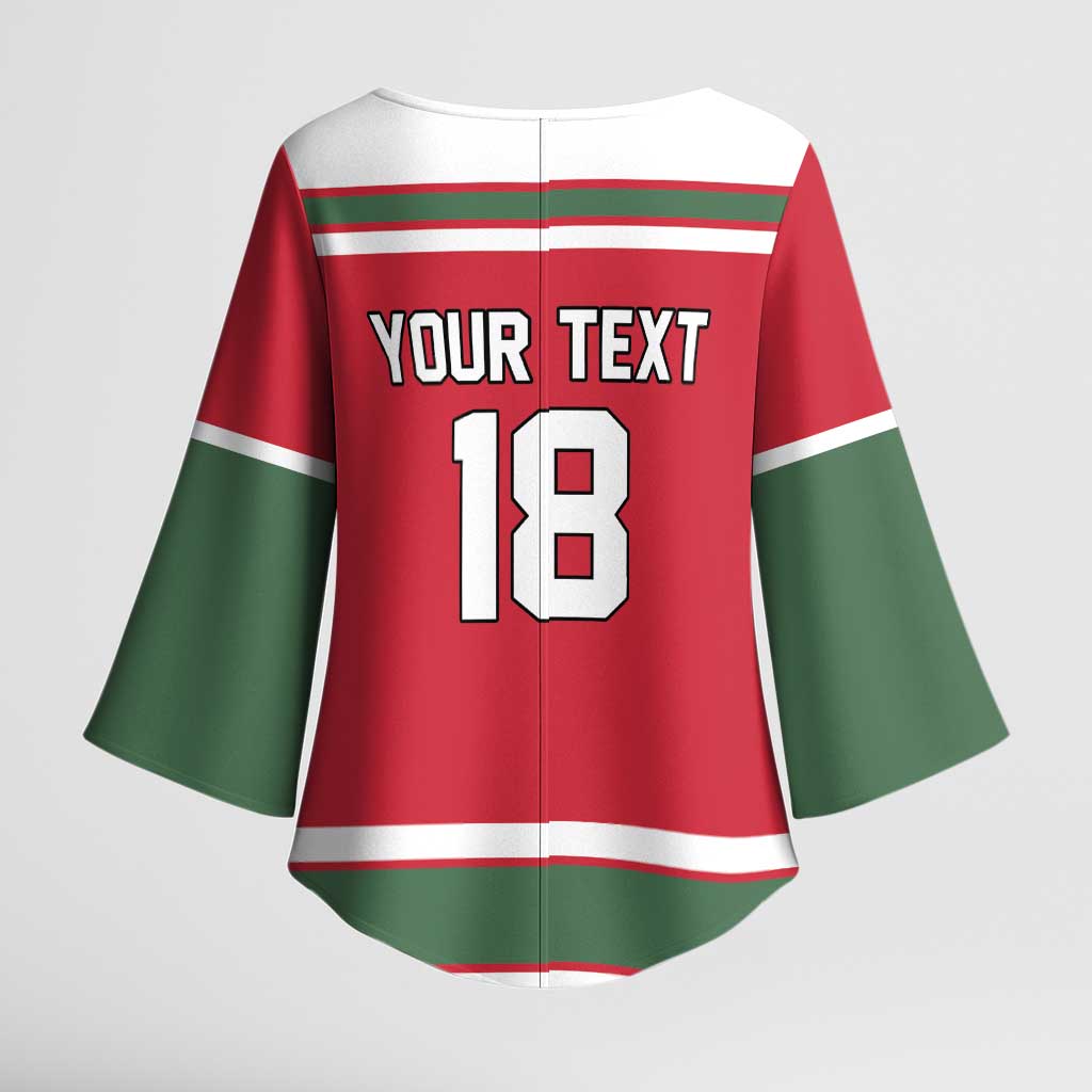 Hungary Hockey Custom Kimono Sleeve Blouse Magyars Pride National Team
