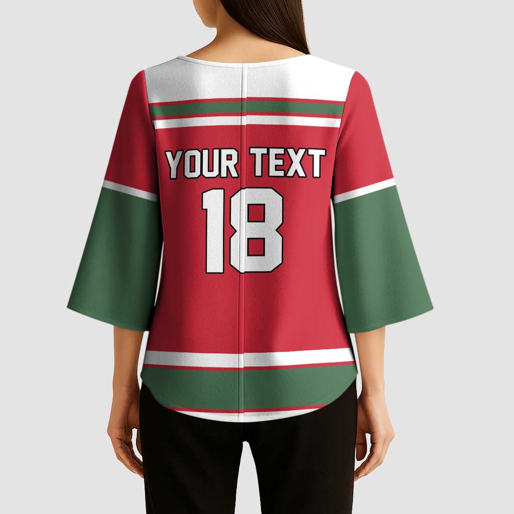 Hungary Hockey Custom Kimono Sleeve Blouse Magyars Pride National Team