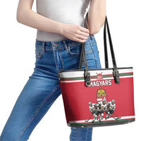 Hungary Hockey Leather Tote Bag Magyars Pride National Team