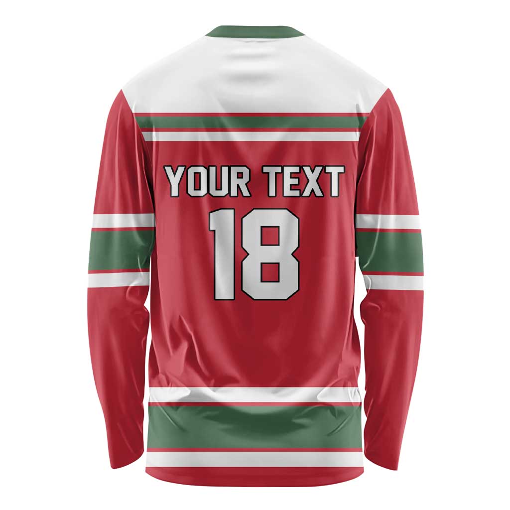 Hungary Hockey Custom Long Sleeve Shirt Magyars Pride National Team