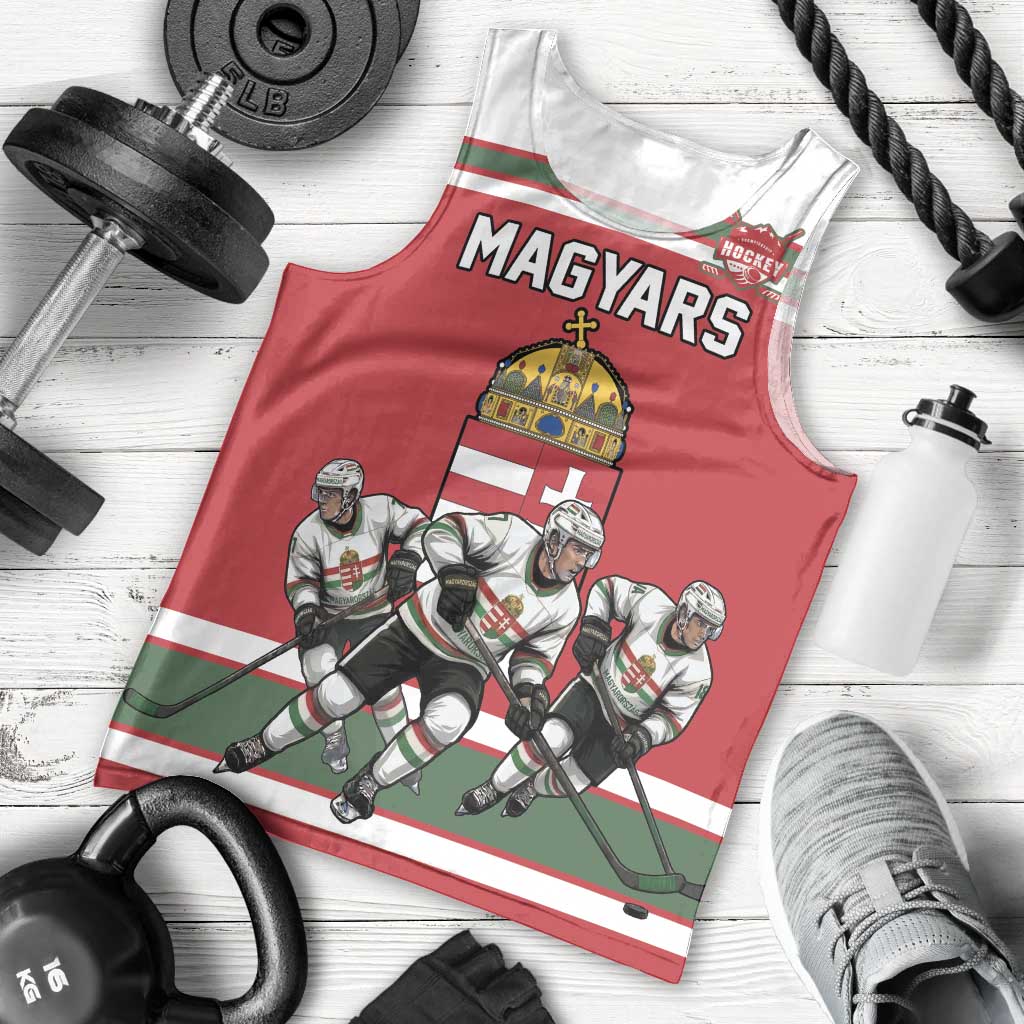 Hungary Hockey Custom Men Tank Top Magyars Pride National Team