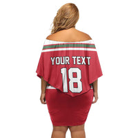 Hungary Hockey Custom Off Shoulder Short Dress Magyars Pride National Team