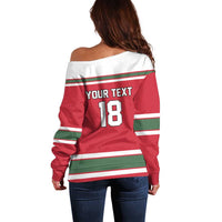 Hungary Hockey Custom Off Shoulder Sweater Magyars Pride National Team