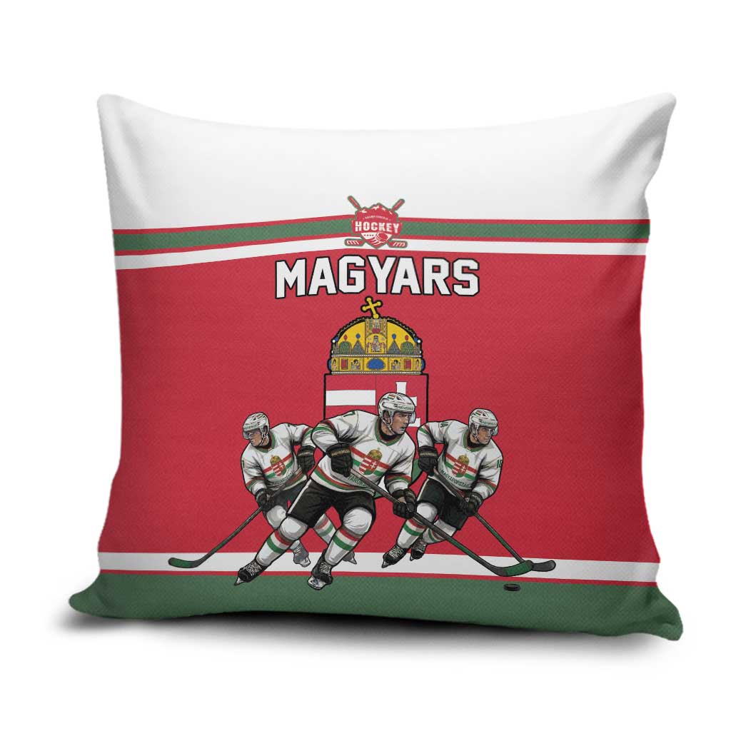 Hungary Hockey Pillow Cover Magyars Pride National Team