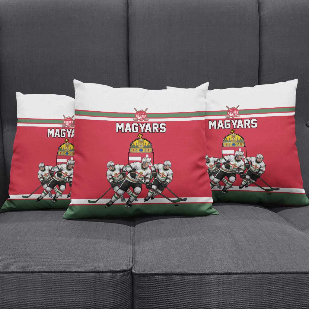 Hungary Hockey Pillow Cover Magyars Pride National Team