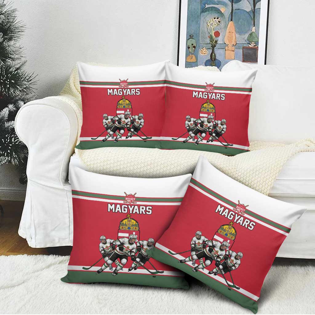 Hungary Hockey Pillow Cover Magyars Pride National Team