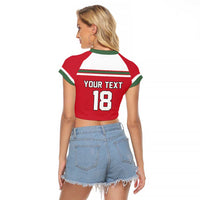Hungary Hockey Custom Raglan Cropped T Shirt Magyars Pride National Team