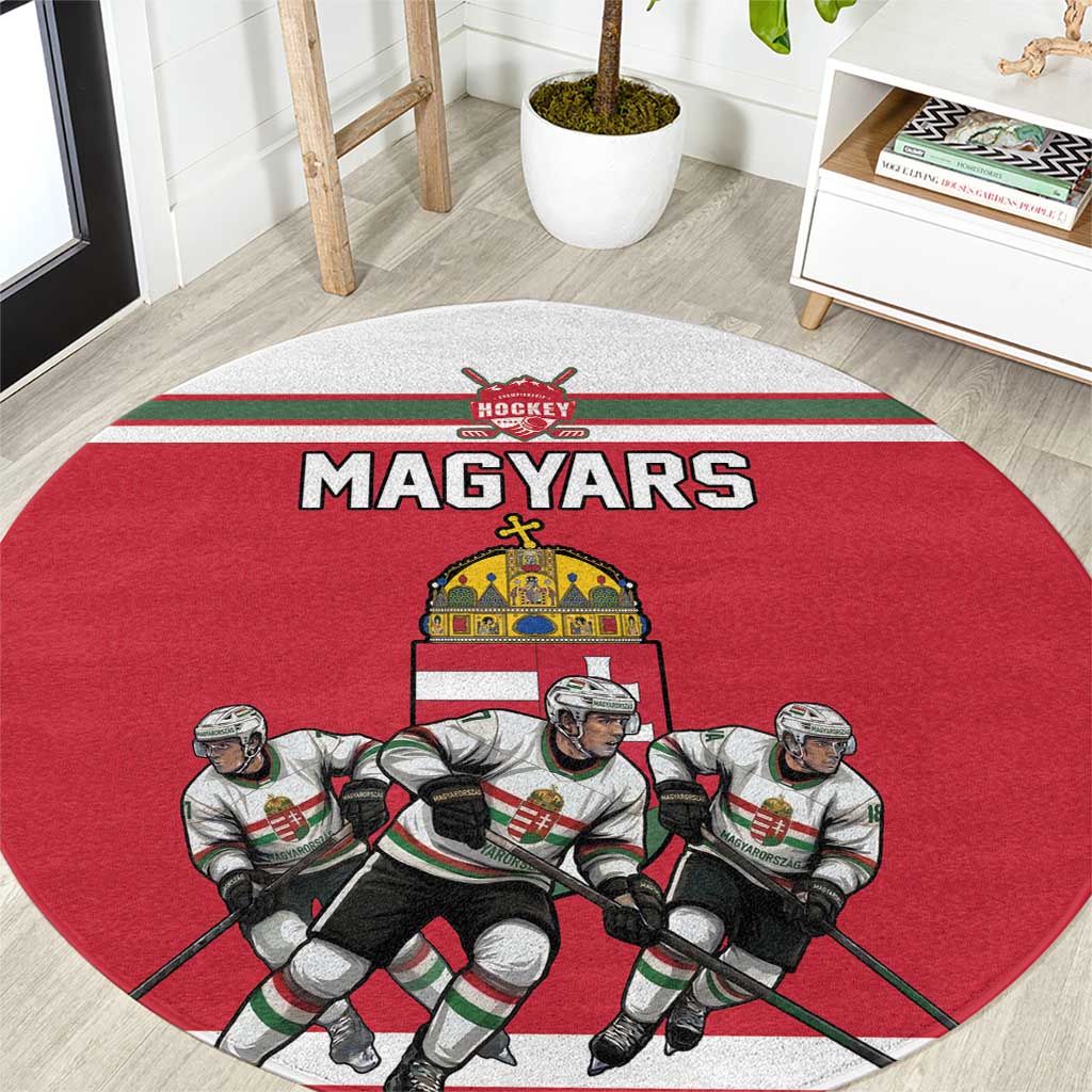 Hungary Hockey Round Carpet Magyars Pride National Team