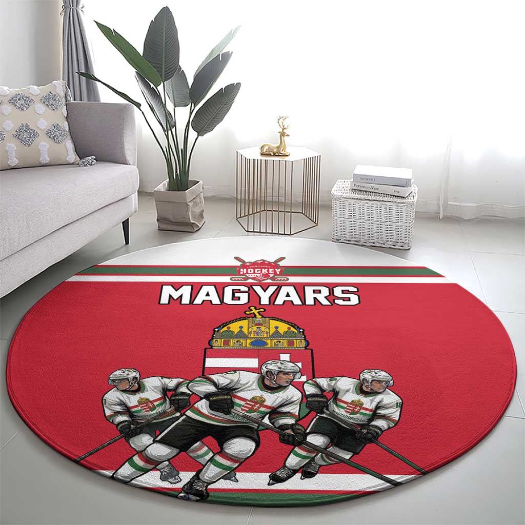 Hungary Hockey Round Carpet Magyars Pride National Team
