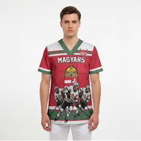 Hungary Hockey Custom Scrub Top Magyars Pride National Team