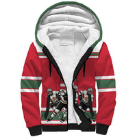 Hungary Hockey Custom Sherpa Hoodie Magyars Pride National Team