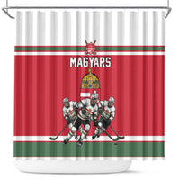 Hungary Hockey Shower Curtain Magyars Pride National Team