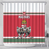 Hungary Hockey Shower Curtain Magyars Pride National Team