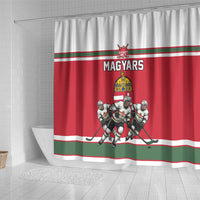 Hungary Hockey Shower Curtain Magyars Pride National Team