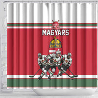 Hungary Hockey Shower Curtain Magyars Pride National Team