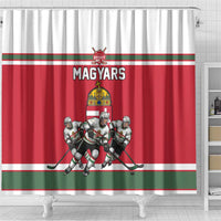 Hungary Hockey Shower Curtain Magyars Pride National Team