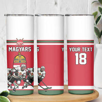 Hungary Hockey Custom Skinny Tumbler Magyars Pride National Team