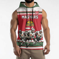 Hungary Hockey Custom Sleeveless Hoodie Magyars Pride National Team