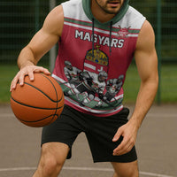 Hungary Hockey Custom Sleeveless Hoodie Magyars Pride National Team