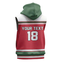 Hungary Hockey Custom Sleeveless Zip Hoodie Magyars Pride National Team